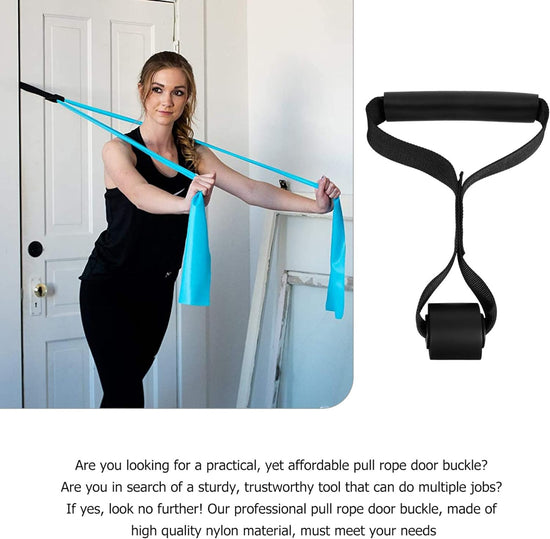 Pull Cord Door Buckle Gym Supply Training Rope Door Anchor Pulling Rope Supplies Door Buckle for Pull Rope Pulling Rope Door Buckle Home Door Buckle Nylon Fitness Elastic Products