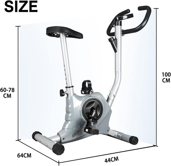 Belt Bike Upright Excercise Bike Machine Home Gym Fitness Cardio Equipment Spin Bike Grey