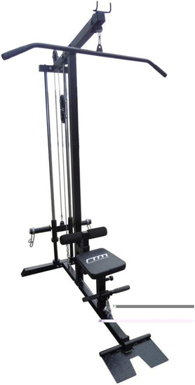 LAT Pulldown Low Row Fitness Plate Loaded Machine with Dual Guide Rod System