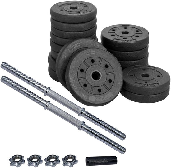 Dumbbell Barbell Set Adjustable Weights Workout Body Building Fitness Exercise Home Gym