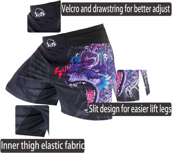 MMA Shorts for Men Fight Shorts Men BJJ Boxing Trunks for Men Grappling
