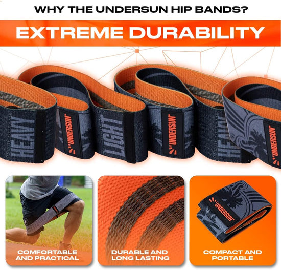 Resistance Bands for Legs and Butt Exercise Bands - Non Slip Elastic Booty Bands, 2 Levels Workout Bands Women Sports Fitness Band for Squat Glute Hip Training, Stretching, Strength Training