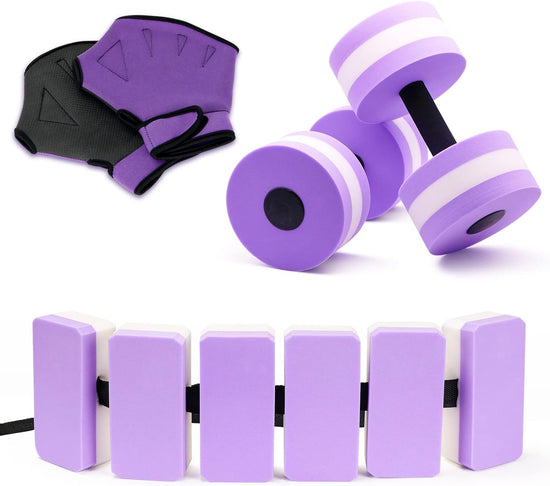 Water Dumbbell Set for Aquatic Aerobics Exercise, Water Weights Equipment, Training Aid for Aquatic Fitness, Water Workout Fitness Tool