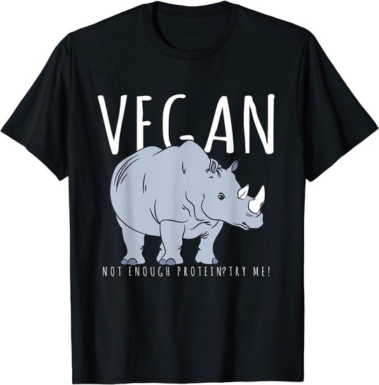 Rhino Costume - Vegan Not Enough Protein? T-Shirt Ds3348 T-Shirt