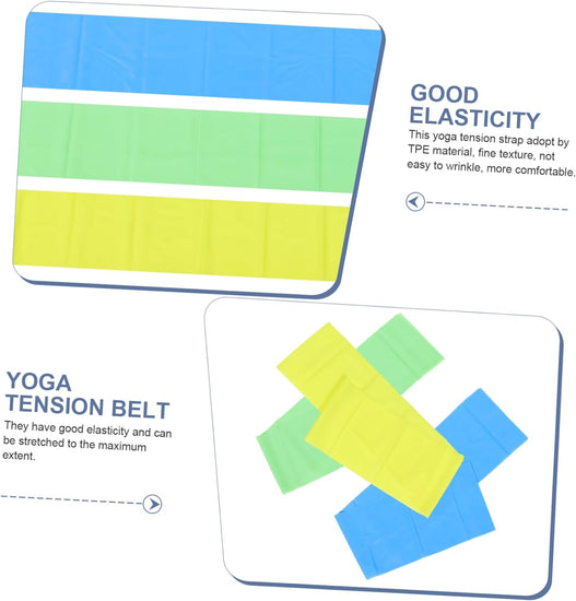 3Pcs Fitness Band Resistance Band Product Tension Band TPE Exercise Band Elastic Band Sports Belt Yoga Resistance Strap Fitness Resistance Bands Fitness Yoga