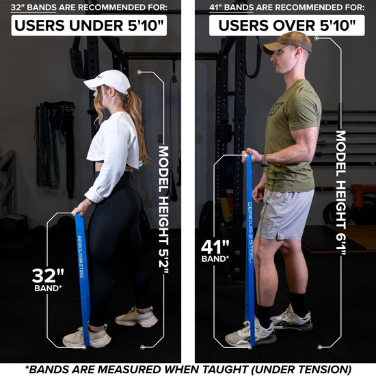 32" Resistance Training Bands (Portable Exercise Band System Training Bands- Great for Individuals under 70" of 5'10" Tall)