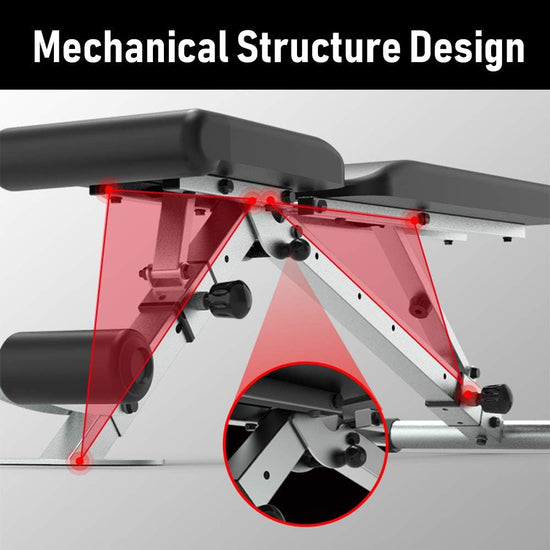 Adjustable Weight Bench Foldable Workout Exercise Bench with Automatic Lock for Upright Incline Decline and Flat Full Body Exercise