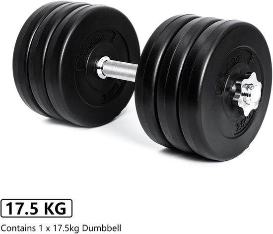 METEOR ESSENTIAL DUMBBELL SET Weight Dumbbells Plates Home Gym Fitness Exercise