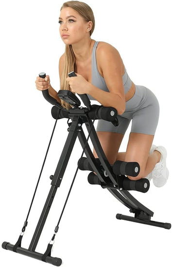 AB Workout Equipment, Home Gym Ab Machine for Abdominal Exercise and Strength Training, Height Adjustable Fitness Equipment