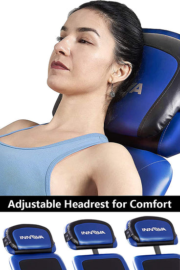 ITM4800 Advanced Heat and Massage Inversion Table,Black/Blue/Gray