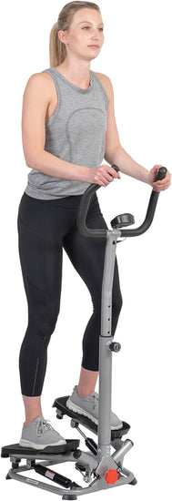 Twisting Stair Stepper Machine with Handlebar and Digital Display