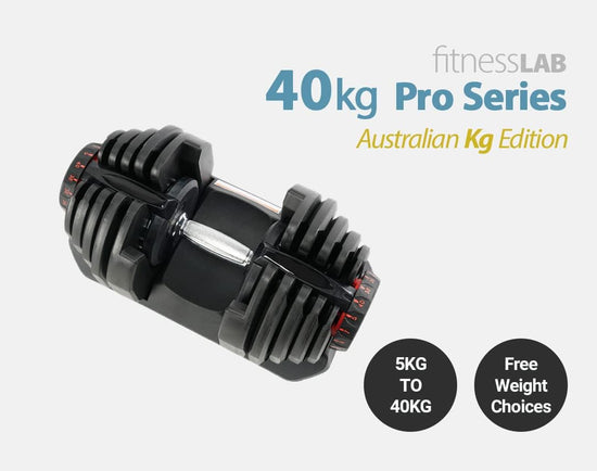 40Kg Dumbbell Set Weight Adjustable Dial Dumbbell Weight Plates Home Gym Exercise Fitness Equipment Weight Lifting Toning Workout