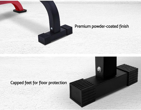 Weight Bench Flat Gym Benches Press Weights Exercise Fitness Equipment Home Workout Fits for Multi Station Smith Machine, with 300Kg Weight Capacity and Feet Protection, 109 X 65 X 41