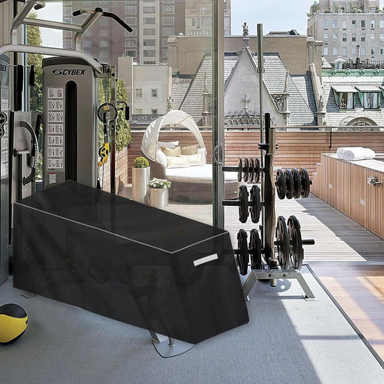 Workout Bench Cover Waterproof - Sit-Up Board Dust Protection Guard - Weight Bench Covers for Outside, Exercise Equipment Covers for Fitness Bench Seat