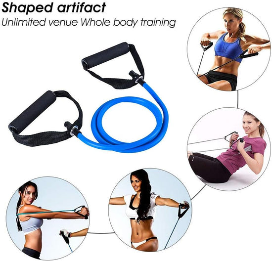 Resistance Bands Vertvie Exercise Resistance Band Puller Ring Yoga Excerciser Body Fitness Yoga Equipment Latex Tube Training Weight Loss Shaping