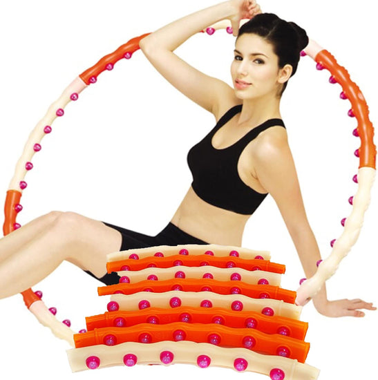 Dynamic Magnetic Hula Hoop Workout Fitness Diet Exercise 2.6Lb Step 1