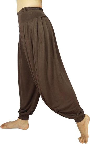 Women'S Drape Harem Aladdin Loose Elastic Waist Pants