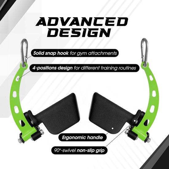 Neutral Multi-Grip Wide LAT Pulldown Attachments Bar/Spreader/Paddle Grip for Home Gym Cable Pulley System Machine