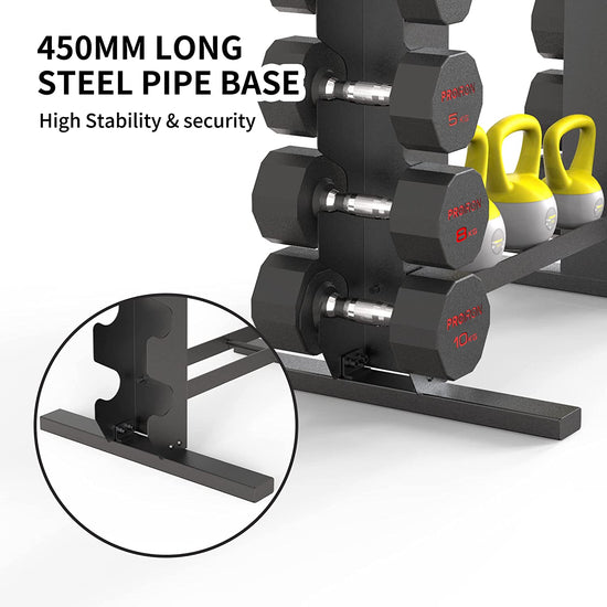 Heavy Duty Dumbbell Rack, Weight Rack for Dumbbells Kettlebells Home Gym Storage, Multi-Layer Weights Stand Holder (Rack Only)