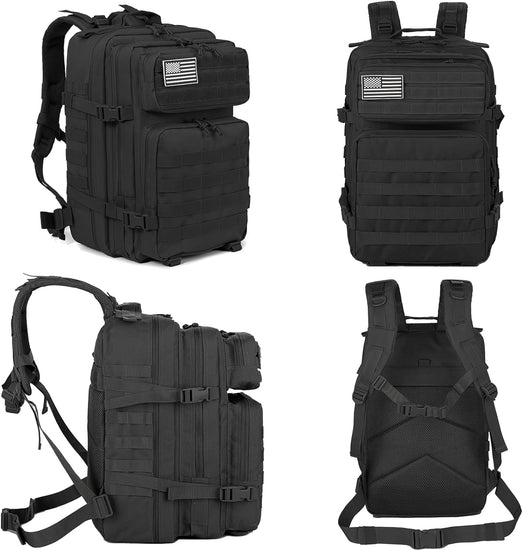 45L Military Tactical Backpacks Molle Army Assault Pack 3 Day Bug Out Survival Bag Hiking Treeking Rucksack