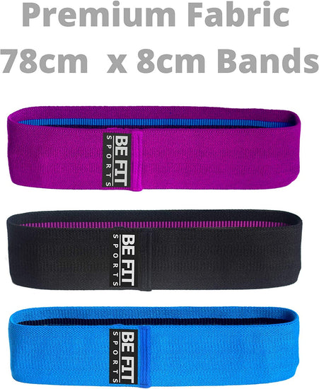 The Best Resistance Exercise Booty Bands for Men and Women 3 Fabric Non-Slip Fitness Hip Circle Bands Perfect for Home and Gym Workouts with Travel Bag