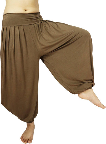 Women'S Drape Harem Aladdin Loose Elastic Waist Pants