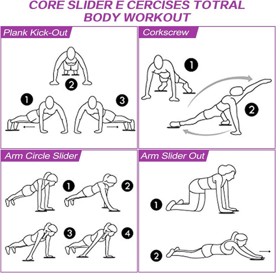 Fitness Exercise Core Sliders