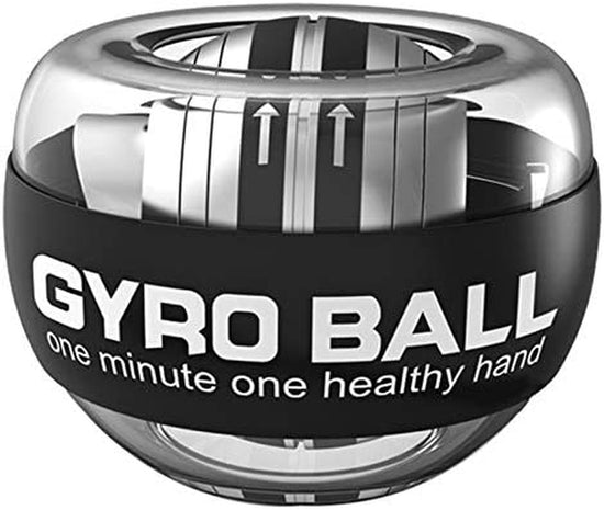Exercise Wrist Force Power Ball Essential Auto-Start Spinner Gyro Ball with LED Lights for Fitness Wrist Strengthener, Grip Strengthener, Arm Strengthener…