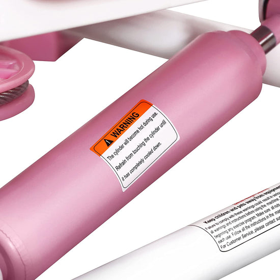 Exercise Stepping Machine, Portable Mini Stair Stepper for Home, Desk or Office Workouts in Pink