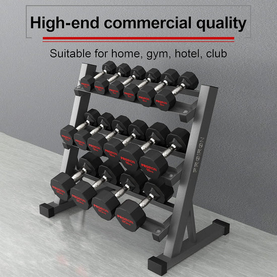 Rubber Dumbbells Pure Steel Dumbbell, Friction Welding(Compact and Never Loose) Weights Set Men Women Home Gym 3Kg 5Kg 8Kg 10Kg 12Kg 16Kg 20Kg 24Kg Fitness Training Exercise Body Strength Lifting Equipment (Pair or Single)