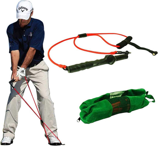 Golf Exerciser Resistance Bands Exercise Fitness or Pilates Workout Gym Sports Swing Cord