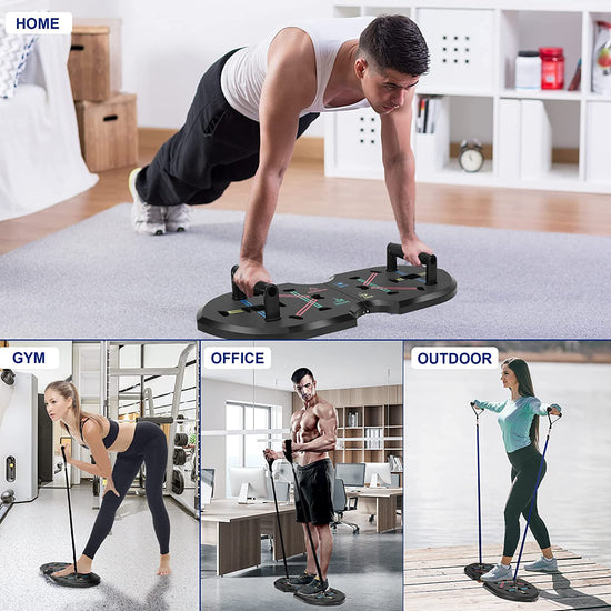 Quadropress Push up Board, Adjustable Push up Bar for Men and Women, Foldable Push up Handles for Floor, Perfect Pushup Board Fitness, Iron Chest Pro Push Up, Portable Home Workout Equipment