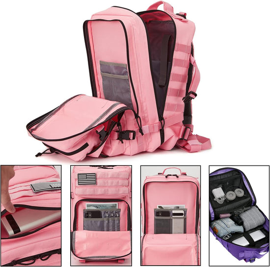 45L Military Tactical Backpacks Molle Army Assault Pack 3 Day Bug Out Survival Bag Hiking Treeking Rucksack