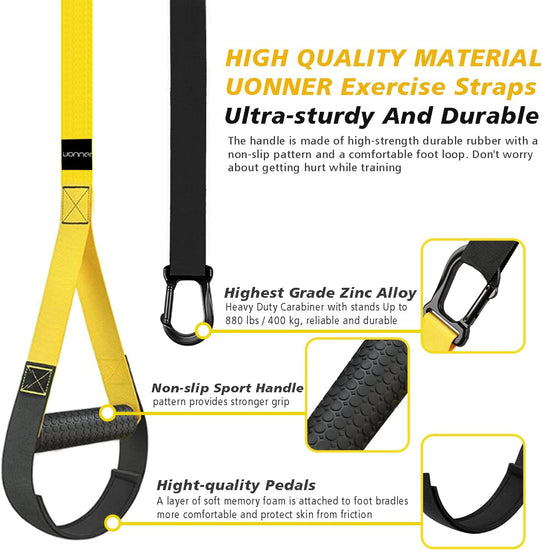 Suspension Trainer Home Gym Equipment Sling Trainer Workout Bands Fitness Straps Indoor Outdoor