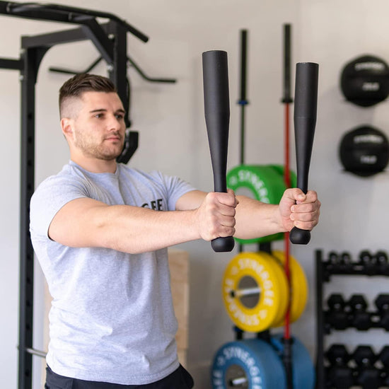 Indian Club 2KG to 12KG Power Clubs - Exercise Weight Club Bells - Grip and Forearm Strength Trainer Premium Quality Steel Indian Club Bell for Crossfit, MMA, Cardio, Strength Training, Fitness, Sports