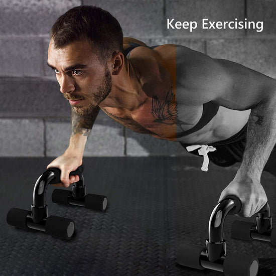 Push up Bars Gym Exercise Equipment Fitness 1 Pair Pushup Handles with Cushioned Foam Grip and Non-Slip Sturdy Structure