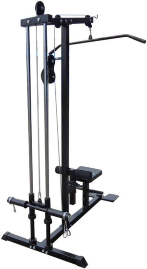LAT Pulldown Low Row Fitness Plate Loaded Machine with Dual Guide Rod System
