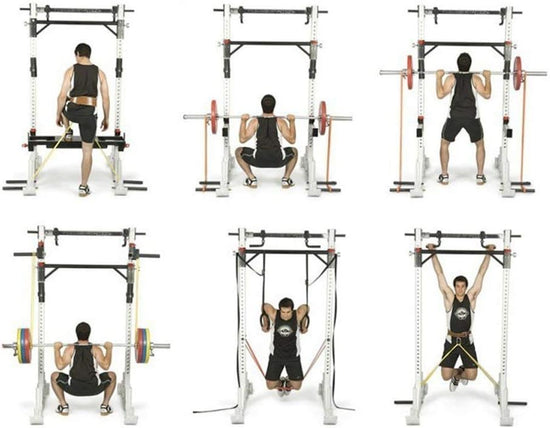 ® Set of 5 Heavy Duty Resistance Band Loop Power Gym Fitness Exercise Yoga Workout
