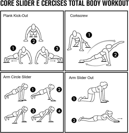 Fitness Exercise Core Sliders