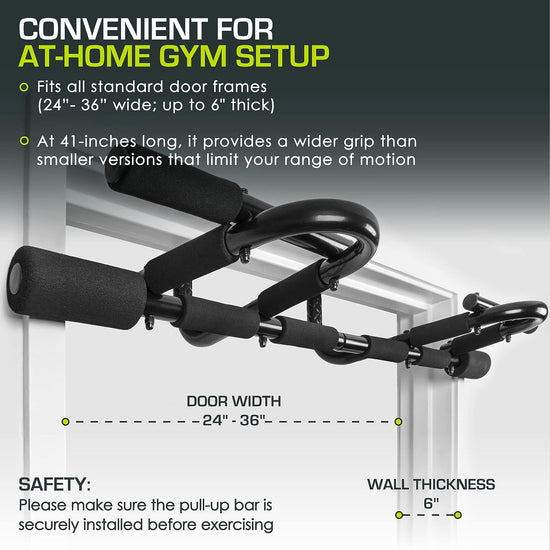 Doorway Mount, Foldable, Multi-Grip, Multi-Grip Lite and Wall-Mounted Pull Up/Chin-Up Bar