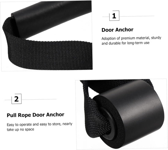 Pull Cord Door Buckle Door Anchor up Bands Elastic Training Rope Door Buckle Resistance Training Attachment Practical Pulldown Training Rope Household Products Fitness Nylon