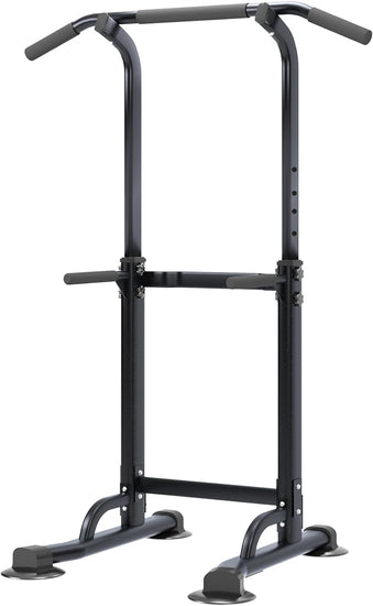 Multi-Function Power Tower Adjustable Height Pull up and Dip Station Strength Training Fitness Workout Station