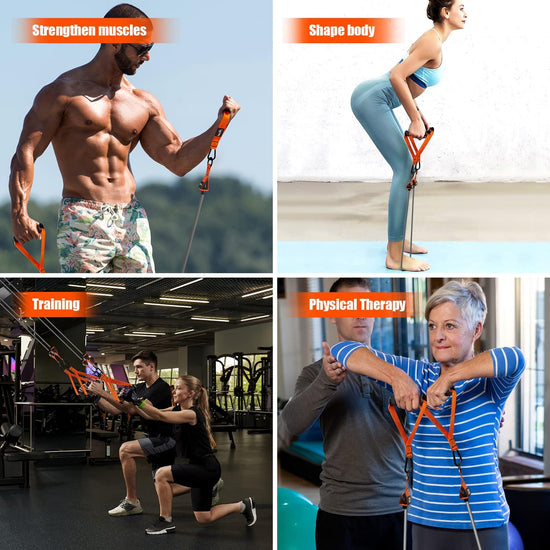 Heavy Resistance Bands 300Lbs, Weight Bands for Exercise with Handles, Door Anchor, Carry Bag, Workout Bands for Men, Physical Therapy, Muscle Training, Strength, Slim, Yoga, Home Gym Equipment