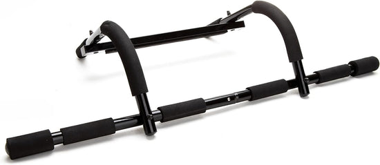 Multi-Grip Chin-Up/Pull-Up Bar Full Body Trainer Doorway Heavy-Duty Multi-Purpose Workout Bar for Home Gym, Perfect for Pushups, Pullups and More, Black