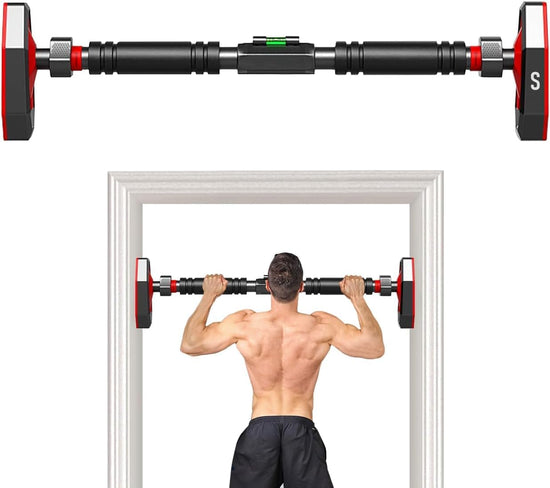 Pull up Bar for Doorway, Door Frame Pull up Bar No Screw Adjustable Width Portable Chin up Bar for Home Gym Upper Body Workout Exercise Fitness Bar