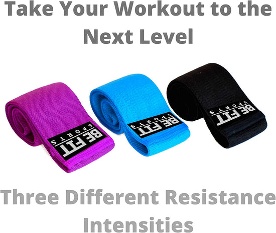 The Best Resistance Exercise Booty Bands for Men and Women 3 Fabric Non-Slip Fitness Hip Circle Bands Perfect for Home and Gym Workouts with Travel Bag