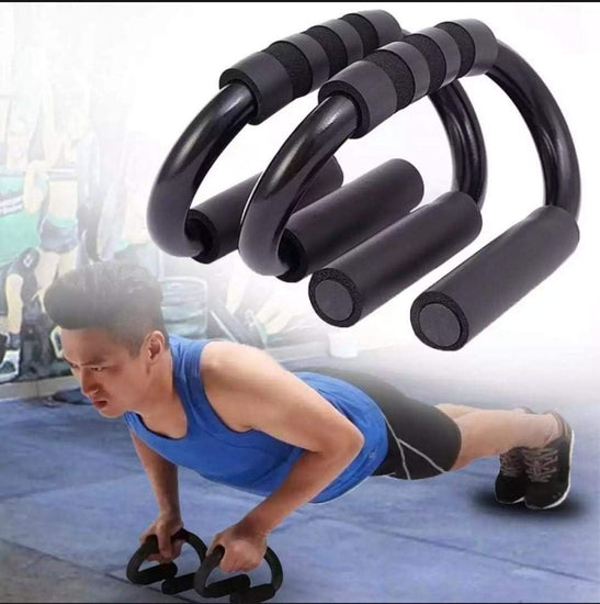 Push up Bar S Shapes, Push up Stands Support Sweat Absorbent Thick Sponge Non-Slip Fitness Stand for Men Women Strength Training Workout Equipment Home Gym - Push up Handles for Floor