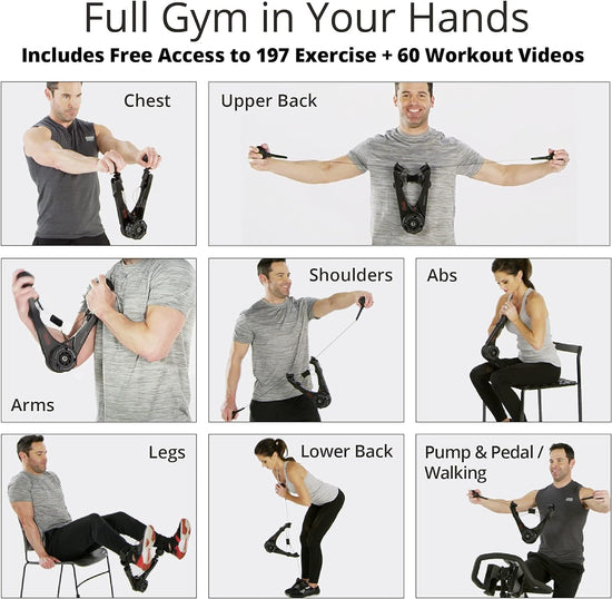 OYO Personal Gym - Full Body Portable Gym for Home, Office & Travel Fitness - Patented Spiraflex Strength Training Technology Used by NASA