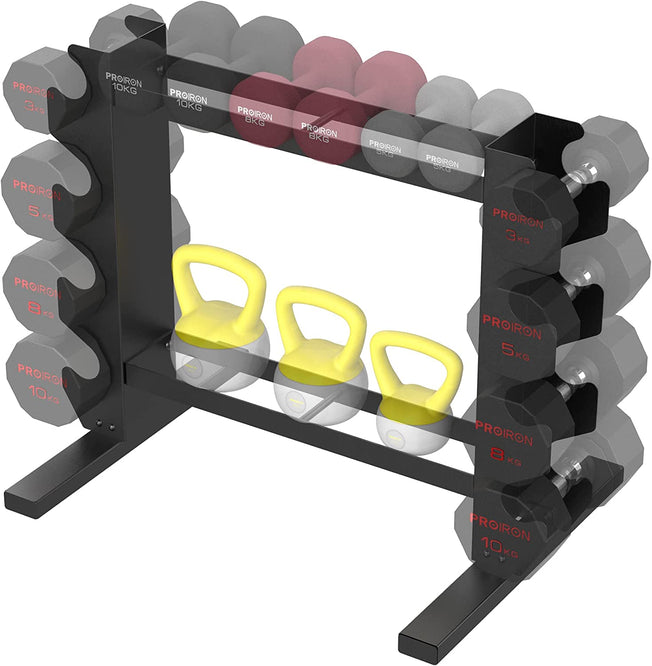 Heavy Duty Dumbbell Rack, Weight Rack for Dumbbells Kettlebells Home Gym Storage, Multi-Layer Weights Stand Holder (Rack Only)