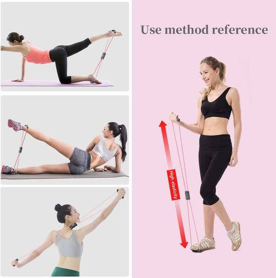 7-In-1 AB Wheel Roller Kit with Push up Brackets Skipping Rope Hand Wrist Developer and Knee Pad for Home Workout - Portable Home Fitness Equipment Push-Up Gripper Ab Roller for Men Abdominal Exerciser GYM